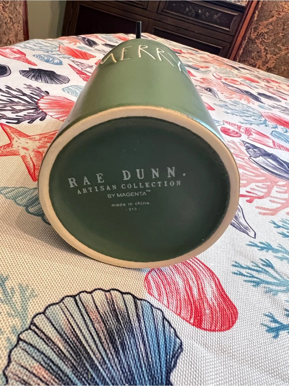 Rae Dunn Sage Green Artisan bathroom decor